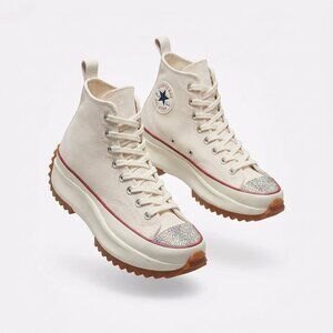 Converse RUN STAR HIKE HI Custom Swavarski Platform Sneakers